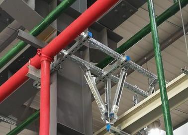 崇礼该抗震支架的整体式支吊架结构协调性好